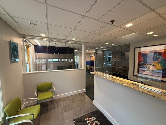 Furnished office interior, lead view
